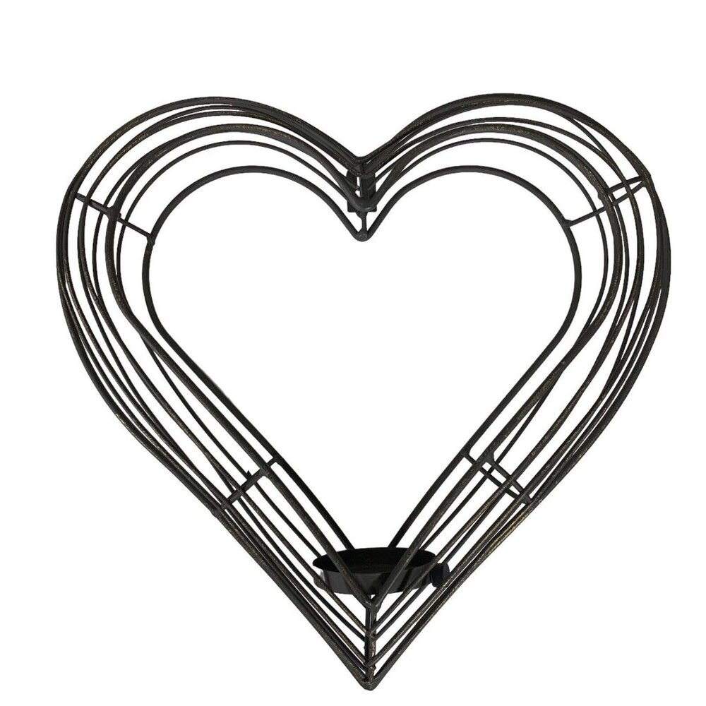 Elegant Black Candle Holder Accent